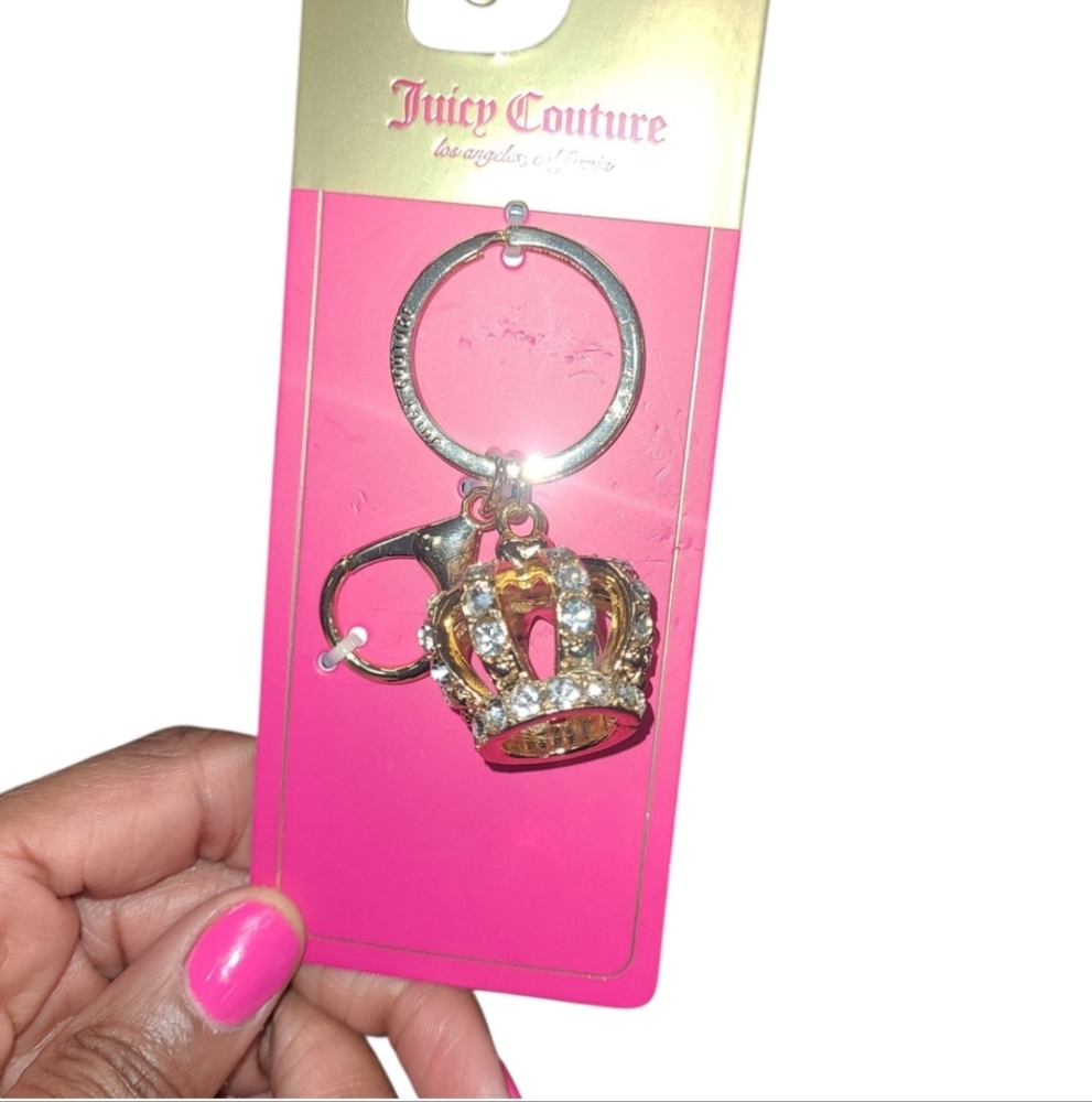 Juicy Couture Gold Crown Keychain
